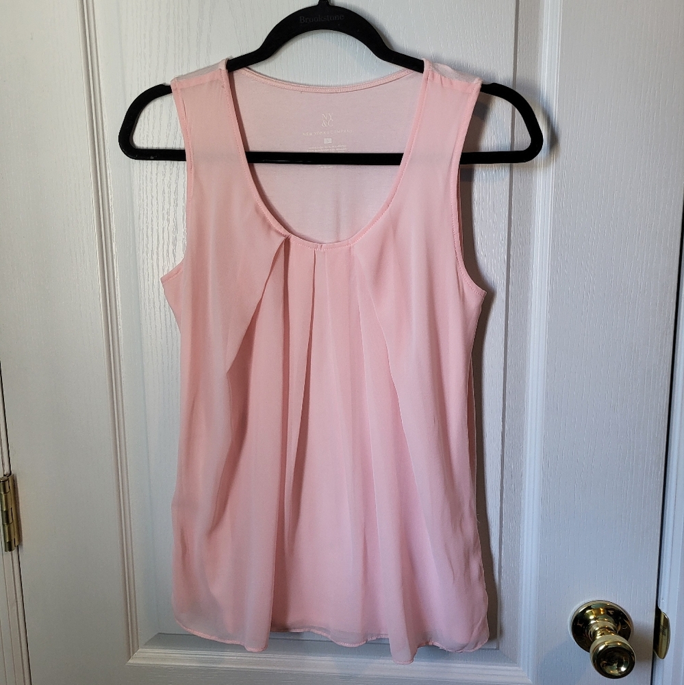 Women's Pink Sleeveless Top